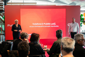 Συνεργασία Vodafone - Public: Ξεκινά από το κατάστημα στο Σύνταγμα