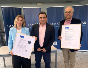 Η TÜV HELLAS ανανεώσε τις πιστοποιήσεις της FAMAR για Υγεία, Ασφάλεια και Περιβαλλοντική Διαχείριση