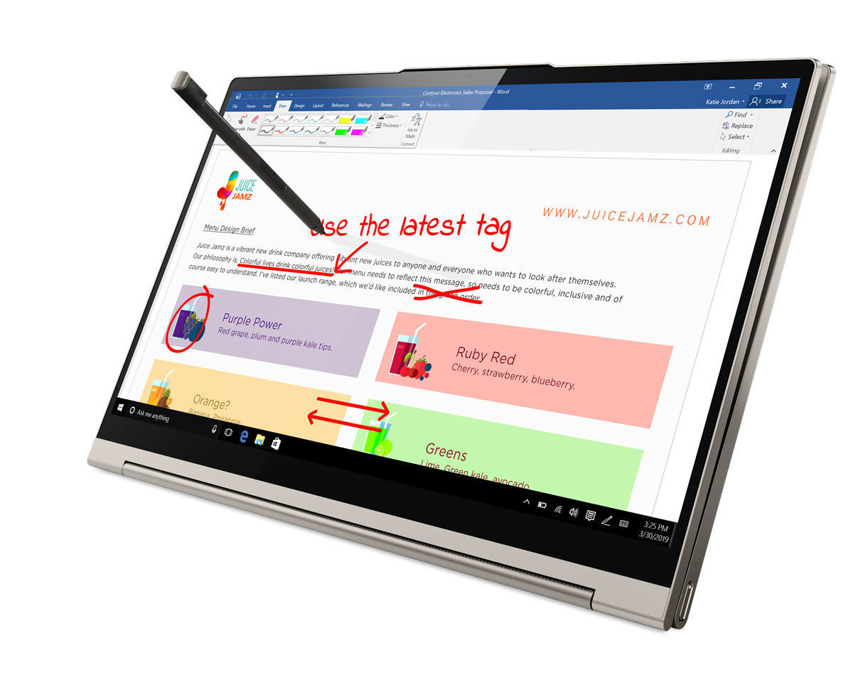 Lenovo Yoga C940 14inch Mica Pen on Tab Mode