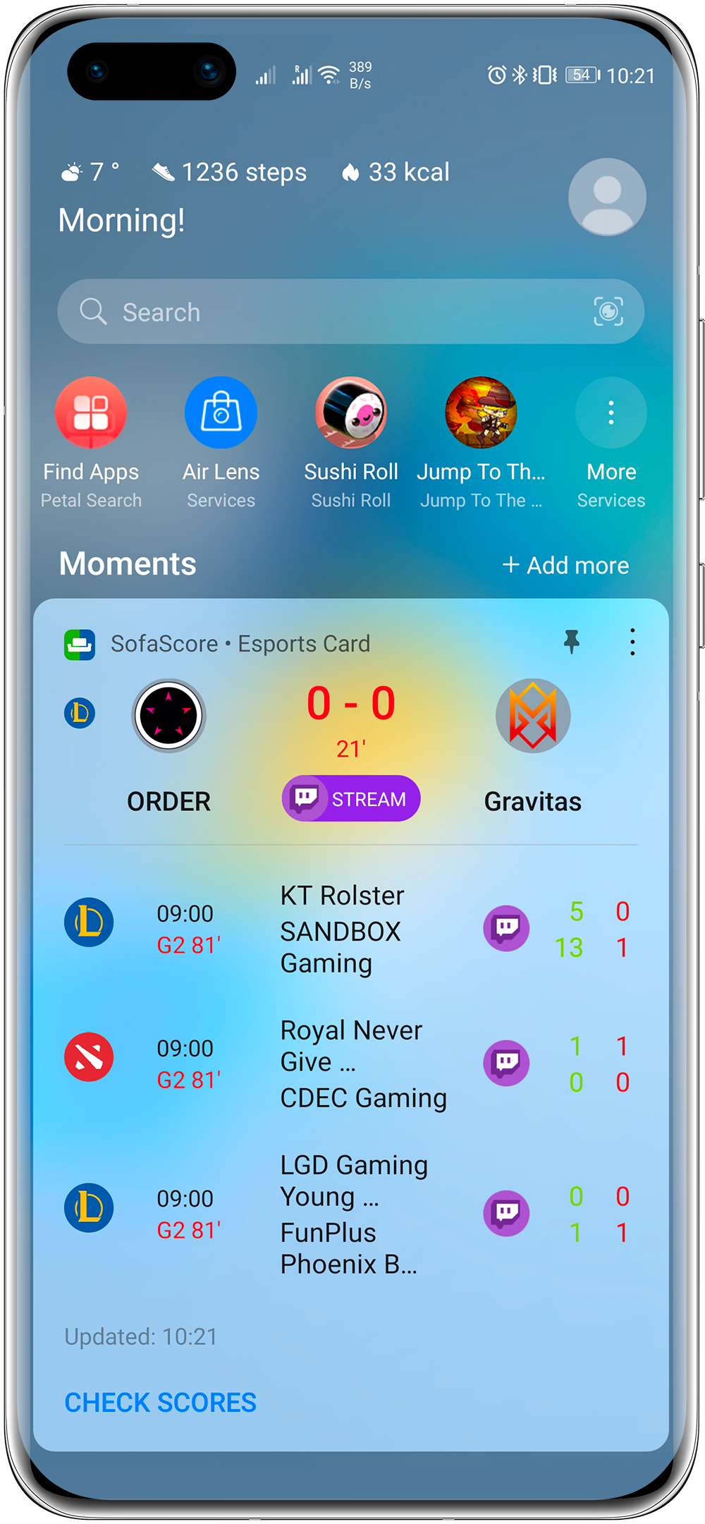 P40 mockup Front blue