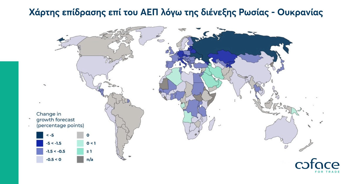 COFACE war impact map