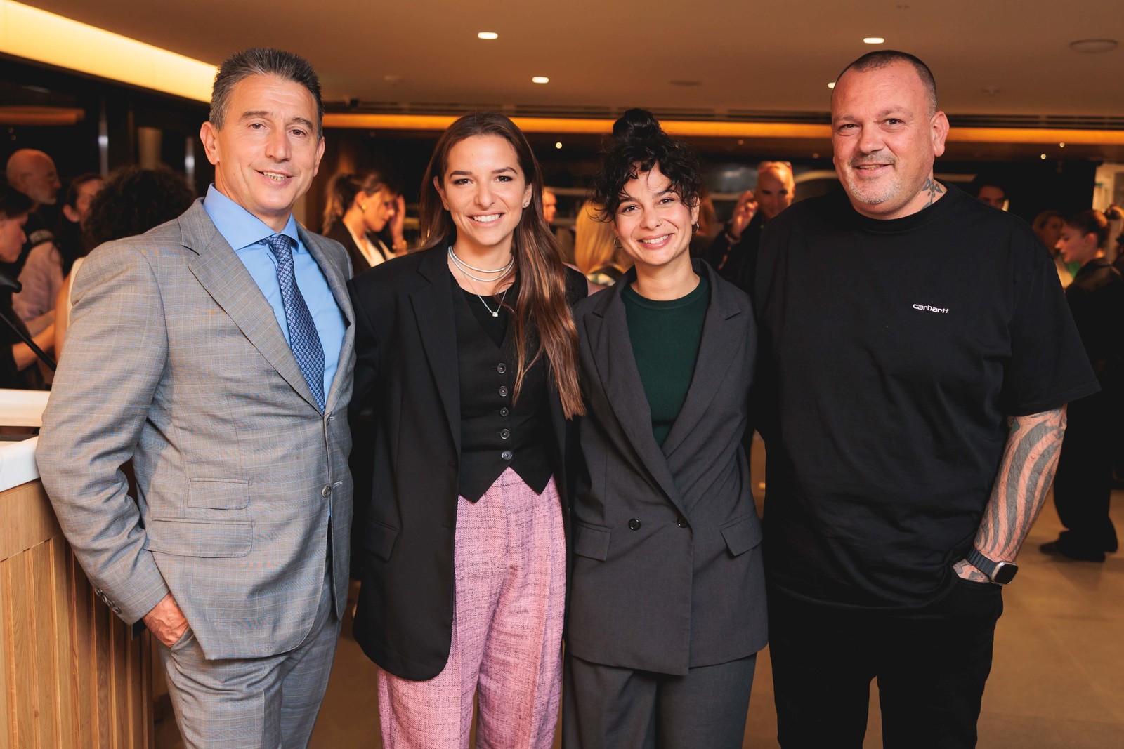 Δειπνοσοφιστήριον Δημήτρης Χριστοφιλέας Εριέττα Κούρκουλου Λάτση Κελλίνα Δημητριάδη Δημήτρης Σκαρμούτσοςvisual4