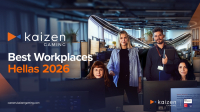 Kaizen Gaming: Κορυφαία διάκριση ως Best Workplace Hellas για μία ακόμη χρονιά