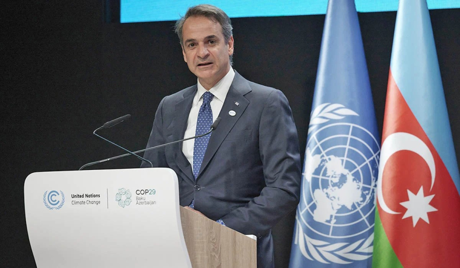 Mητσοτάκης: Τέσσερις προτάσεις για "μια έξυπνη πράσινη συμφωνία" στην Ολομέλεια της COP29