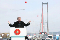 Τουρκία: Ο Ερντογάν εγκαινίασε την γέφυρα των Δαρδανελίων - Στα 2,5 δις ευρώ το κόστος