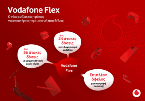 Vodafone: Συσκευές τελευταίας τεχνολογίας με Flex τρόπους πληρωμής