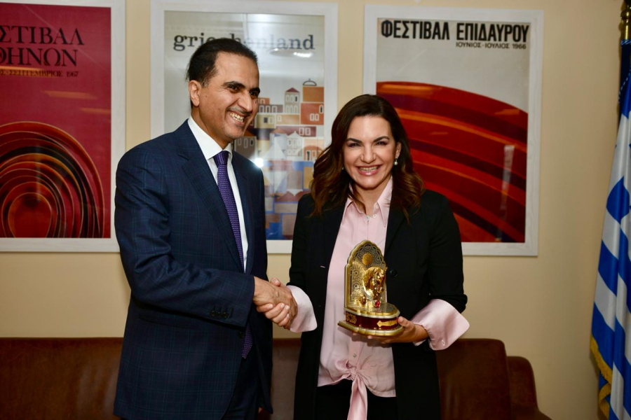 Συνάντηση Όλγας Κεφαλογιάννη με τον πρέσβη του Κατάρ