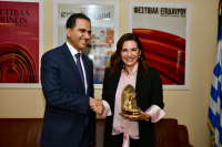 Συνάντηση Όλγας Κεφαλογιάννη με τον πρέσβη του Κατάρ