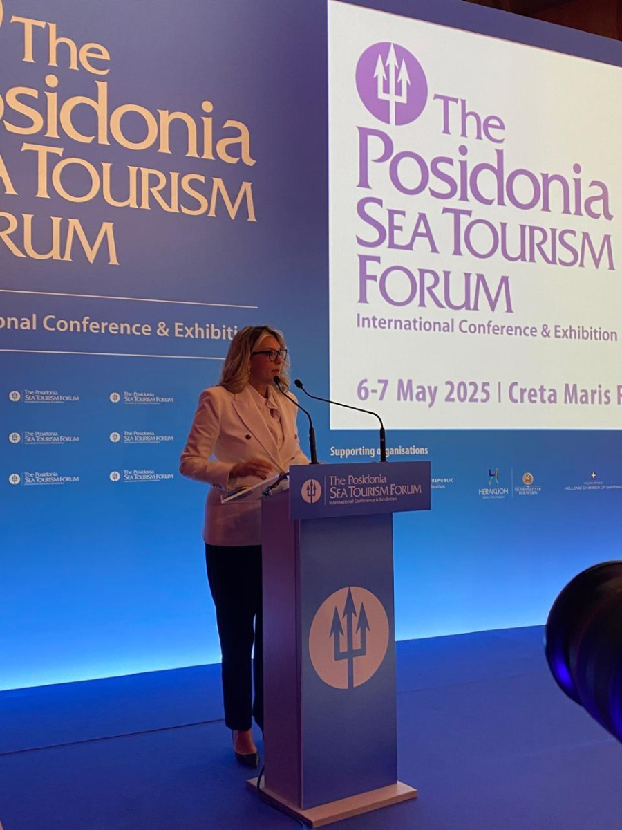 Η Υφυπουργός Τουρισμού Άννα Καραμανλή στο 8ο Posidonia Sea Tourism Forum στο Ηράκλειο Κρήτης