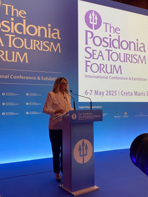 Η Υφυπουργός Τουρισμού Άννα Καραμανλή στο 8ο Posidonia Sea Tourism Forum στο Ηράκλειο Κρήτης
