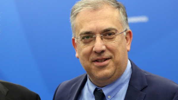 Ο υπουργός Προστασίας του Πολίτη και πολιτικλός προϊστάμενος της Ελληνικής Αστυνομίας, Τάκης Θεοδωρικάκος.