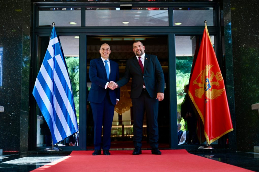 Ν. Δένδιας από την Ποντγκόριτσα: Η Ελλάδα υποστηρίζει την προοπτική ένταξης του Μαυροβουνίου στην ΕΕ