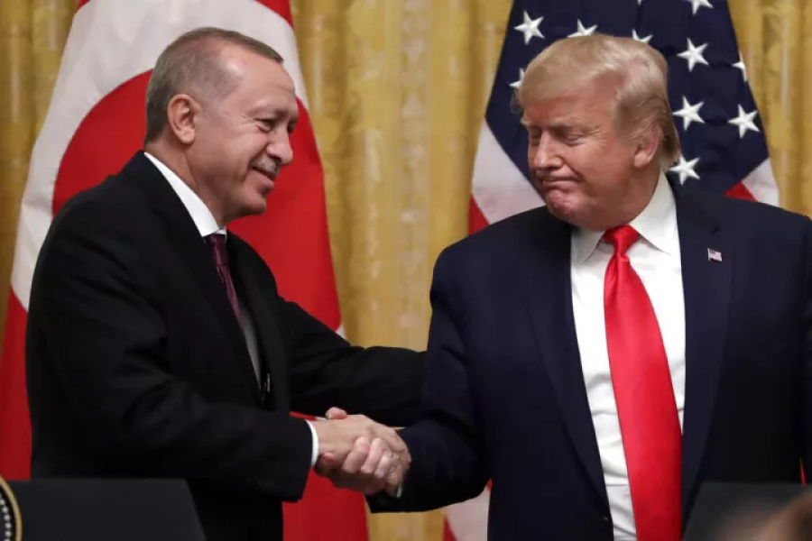 Τραμπ και Ερντογάν συζήτησαν για τη Συρία και τη Γάζα σε τηλεφωνική επικοινωνία τους