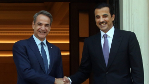 Συμφωνία στρατιωτικής συνεργασίας προέκυψε από την συνάντηση του Εμίρη του Κατάρ με τον Πρωθυπουργό