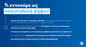 Σε δημόσια διαβούλευση το νομοσχέδιο για την επιστολική ψήφο