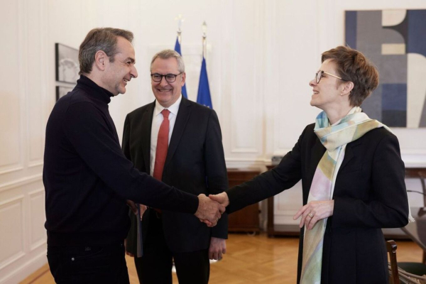Κ. Μητσοτάκης: Συνάντηση με την πρόεδρο του Εποπτικού Συμβουλίου της ΕΚΤ