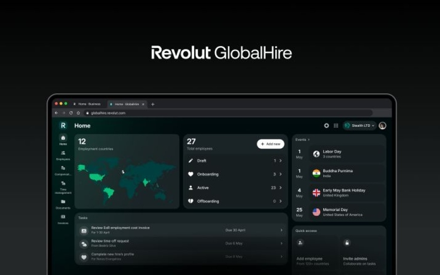 Η Revolut Business παρουσιάζει το GlobalHire στον Ευρωπαϊκό Οικονομικό Χώρο για ταχύτερες διεθνείς προσλήψεις