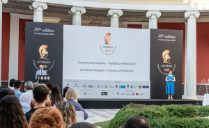 O κ. Κωνσταντίνος Στεργίδης, Πρόεδρος και η κα Μαρία Κατσούλη, Διευθύντρια του ΑΤΗΕΝΑ IOOC