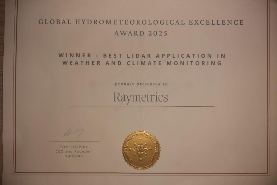 Raymetrics: Η πρώτη ελληνική εταιρεία που τιμάται με διεθνές βραβείο στην μετεωρολογία