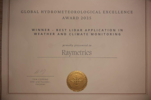 Raymetrics: Η πρώτη ελληνική εταιρεία που τιμάται με διεθνές βραβείο στην μετεωρολογία