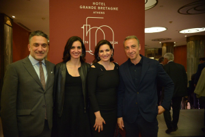 Η Όλγα Κεφαλογιάννη παρευρέθηκε στην εκδήλωση για τα 150 χρόνια του Ξενοδοχείου Μεγάλη Βρεταννία