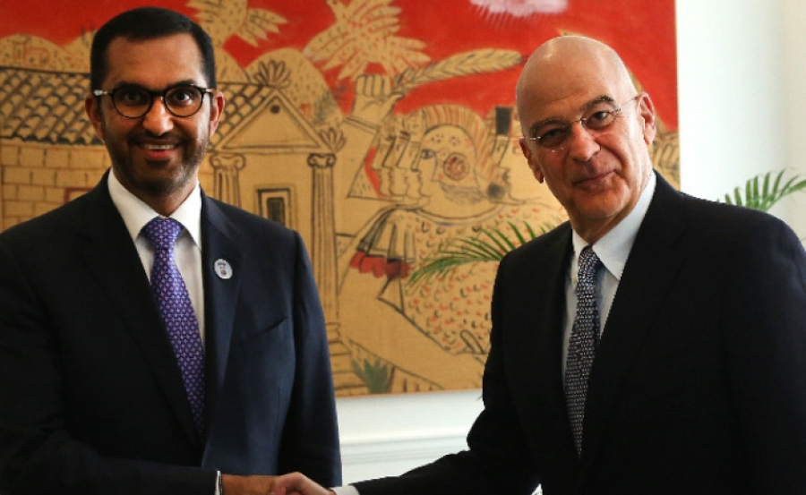 Συνάντηση Μητσοτάκη-Δένδια με τον υπουργό Βιομηχανίας των ΗΑΕ