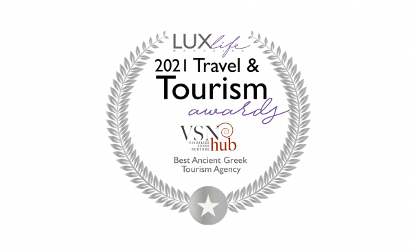 VSN HUB: Βραβεύτηκε ως Best Ancient Greek Tourism agency 2021 στα LUXElife Travel &amp; Tourism Awards