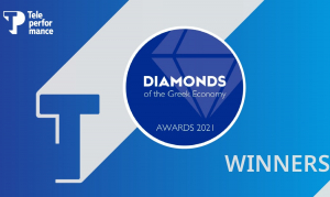 Teleperformance Greece: Βράβευση στα &quot;Diamonds of the Greek Economy 2021&quot;
