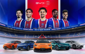 Ο Όμιλος BYD επίσημος Automotive Partner της Paris Saint-Germain