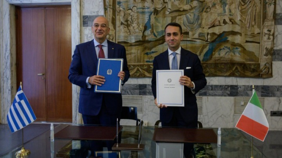 Δένδιας: "Παράδειγμα" η συμφωνία με την Ιταλία για την οριοθέτηση θαλάσσιων ζωνών