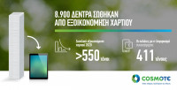 COSMOTE: Eξοικονόμηση 411 τόνων χαρτιού από τους e-λογαριασμούς
