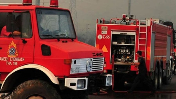 Πυρκαγιά σε δασική έκταση στο Άνω Σούλι Μαραθώνα