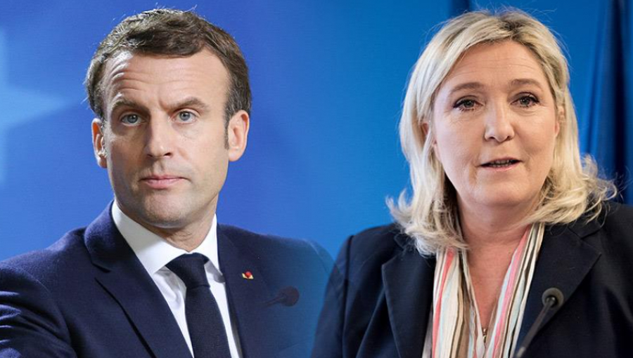 Γαλλία - Εκλογές: Δημοσκόπηση δείχνει ότι στο δεύτερο γύρο ο Μακρόν θα λάβει 51% και η Λεπέν 49%