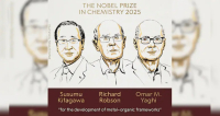 Νόμπελ Χημείας 2025: Στους Σουσούμου Κιταγκάουα, Ρίτσαρντ Ρόμπσον και Όμαρ Γιάγκι το φετινό Νόμπελ Χημείας