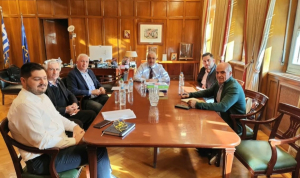 Συνάντηση Υφ. Ανάπτυξης, Τσαβδαρίδη, με τον Δήμαρχο Ζίτσας για τη δημιουργία αγοράς τοπικών προϊόντων