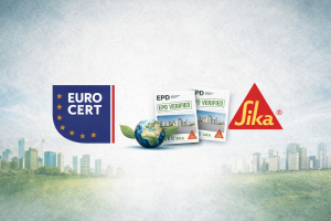 Περιβαλλοντική επαλήθευση της Sika Hellas από την Eurocert για τη σειρά προϊόντων Sika® Ucrete®