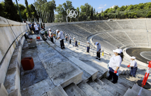 Εργασίες καθαρισμού και συντήρησης των μαρμάρων του Παναθηναϊκού Σταδίου