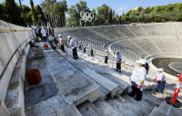 Εργασίες καθαρισμού και συντήρησης των μαρμάρων του Παναθηναϊκού Σταδίου