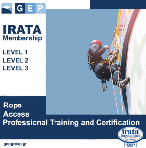 GEP: Σημαντική αναγνώριση ως Πιστοποιημένο Εκπαιδευτικό Κέντρο του IRATA International