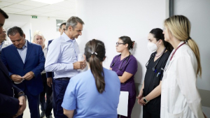 Στο Ιπποκράτειο ο Κ. Μητσοτάκης - Επιθεώρησε τα έργα αναβάθμισης του ΤΕΠ