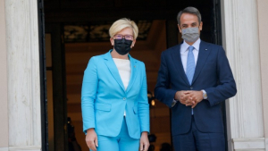 Συνάντηση Μητσοτάκη με πρωθυπουργό Λιθουανίας: Η Ελλάδα δεσμεύεται να προστατεύσει τα σύνορά της, που είναι και σύνορα της ΕΕ