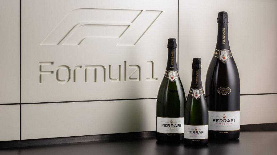 Η Ferrari Trento, επίσημος χορηγός της Formula 1, ανεβαίνει στο podium για πρώτη φορά