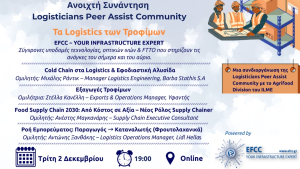 Logisticians Peer Assist Community: Διοργάνωση διαδικτυακής συνάντησης για τα Logistics τροφίμων