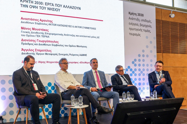 Αρανίτης (AKTOR): Η εικόνα της Κρήτης αλλάζει χάρη στα μεγάλα έργα υποδομών