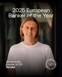 Ο ιδρυτής και CEO της Revolut, Nik Storonsky, αναδείχθηκε European Banker of the Year 2025