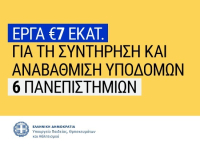 Έργα 7 εκατ. ευρώ για συντήρηση και αναβάθμιση υποδομών σε έξι ΑΕΙ, με αποφάσεις Ζαχαράκη