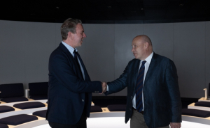 Ο Διευθύνων Σύμβουλος της Legendary Food Π. Τριανταφυλλόπουλος και ο Project Manager του Ευρωκοινοβουλίου Ι. Θεοδωρίδης