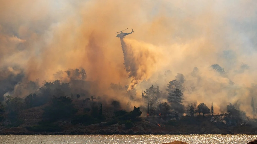 Πυρκαγιά σε αγροτοδασική έκταση στο Λευκόχωμα Λακωνίας -