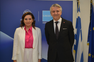 Ο. Κεφαλογιάννη: Συνάντηση με τον Τούρκο Πρέσβη στην Αθήνα