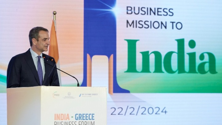 Μητσοτάκης: Στόχος, ο διπλασιασμός του εμπορικού ισοζυγίου με την Ινδία, έως το 2030